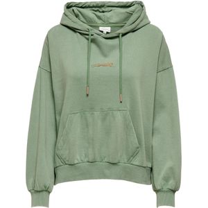 Only - ONLWILDEST LIFE LS HOOD BOX CS SWT - Hedge Green - Jeans