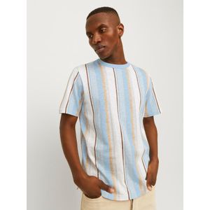 JACK&JONES - JPRBLAPALMA AOP SS TEE CREW NECK SN - Heren T-shirt - Blauw