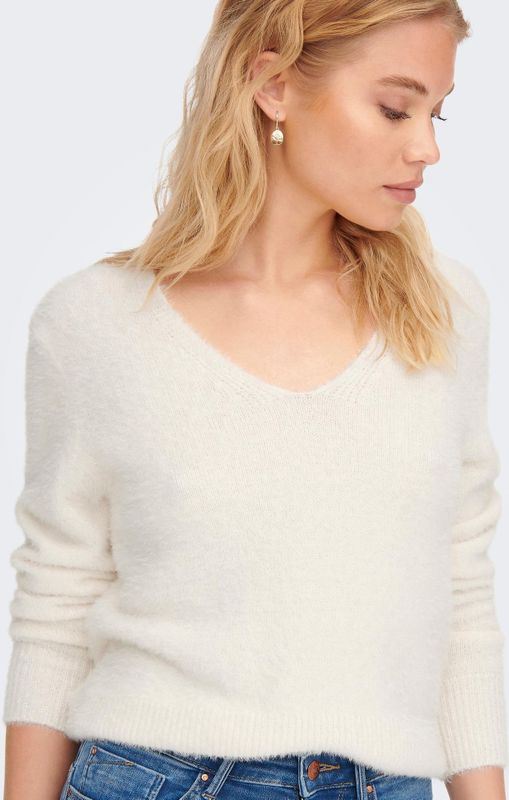 ONLELLA PIUMO LS V-NECK NCA KNT