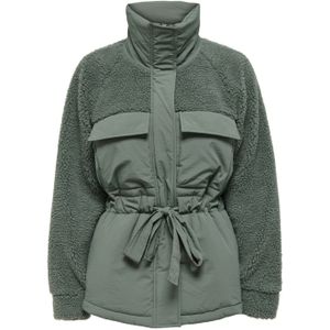 ONLY - ONLARIANNA PADDED MIX TEDDY JACKET OTW - Gewatteerde Jas - Meisjes