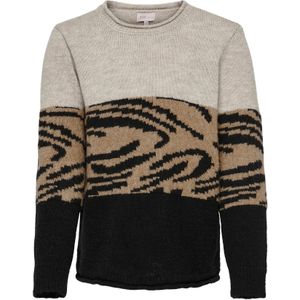 KOGJADE - ANIMAL L/S PULLOVER - Pumice Stone