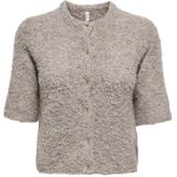 ONLY - ONLCille - Gebreid Vest - Donkerbeige