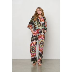 Andco Woman - Nadine - Broek - Green Multi - Tie-Dye