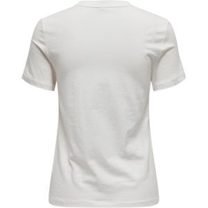 Only - Lenni Life Shirt - T-shirt - Wit - Groen - Rood - Zwart