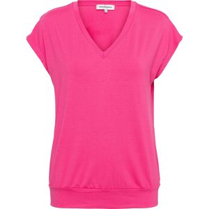 LUCIA - S-Bright Pink - T-shirt - Korte Mouwen - V-hals