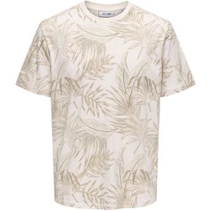ONSKASH REG LEAF AOP SS TEE