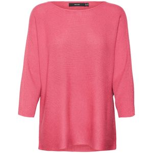 VERO MODA - VMNORA - Gebreide Pullover - Dames - 3/4 Mouwen - Boothals