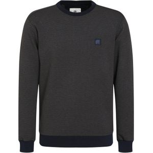 Gabbiano - Sweater - Navy - Grafisch Allover Patroon