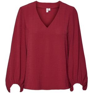 VMOLIVIA L/S V-NECK TOP WVN BTQ GA