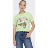 Shirt - Jersey - Ronde Hals - Motiefprint - Kwartmouw - Normale Pasvorm