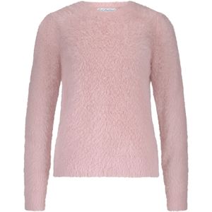 Red Button - SRB4640 - Trui - Pink - Fuzzy Puff Sleeve