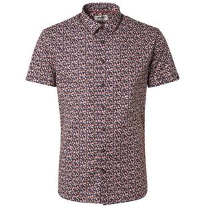 No Excess - Korte Mouw Shirt - Oranje - Overhemd