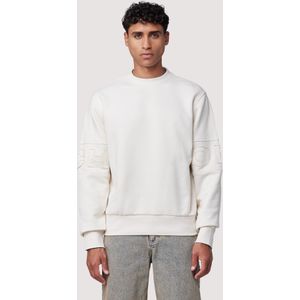 Logo Patch Crewneck - Witte Sweater