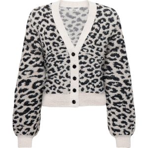 JDY - JDYLORRAINE ANIMAL SHORT CARDIGAN KNT - Grijs - Cardigan