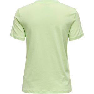 Only - Lenni Life Shirt - T-shirt - Groen - Roze - Zwart - Rood - Wit - Geel