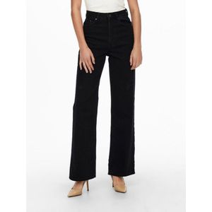 ONLCAMILLE LIFE EX HW WIDE DNM NOOS - Black Denim/