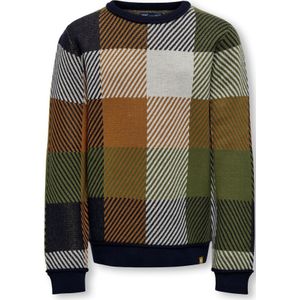 KOBSAGE L/S CHECK CREW NECK KNT