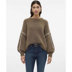 Vero Moda - Vmzen LS O-neck Pullover - Fungi - Dames