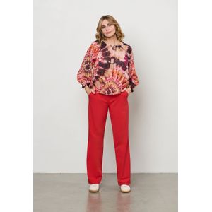 &Co Woman - Patrice Travel - Pantalon - Stone Red - Comfortabele Travelbroek