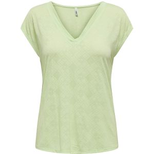 Only - ONLFREE LIFE STRUC. MODALTOP JR - Top - Korte Mouwen - Diepe V-hals