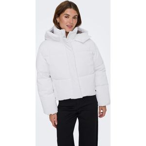Only - Onldixie Life - Winterjas - Wit - 100% Gerecycled Polyester