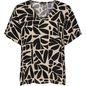 ONLY - ONLSUSAN V-NECK TOP WVN NOOS - Dames - T-shirt