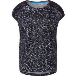 Street One - T-shirt - Blauw - Korte Mouwen