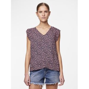 PIECES - PCNYA SL V-NECK TOP WVN MSA BC - Dames - Blouse