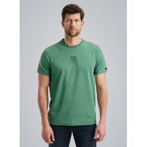 Short sleeve r-neck cotton elastan