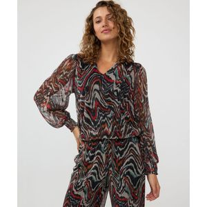 Blouse lurex plisse Waves