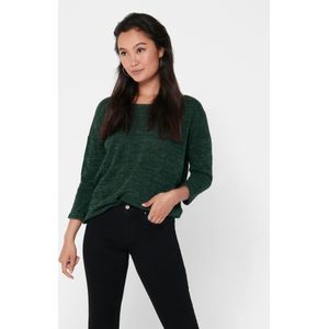 Trui - Alba - Knitwear - Mélange - Losse Pasvorm - Driekwart Mouw