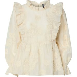 PCDANA LS O-NECK TOP WVN D2D