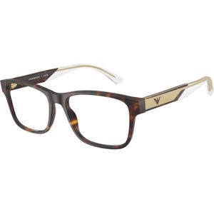 Emporio Armani Uomo EA3239 5002 Optische monturen Acetato Tartaruga Trasparente Squadrata Normale