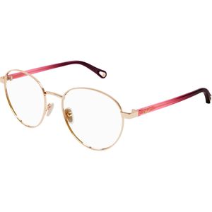 Chloé Vrouw CH0269O 002 Optische monturen Metaal Goud Transparant Rotonde