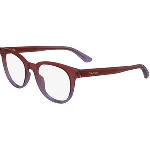 Calvin Klein Unisex CK24522 603 Optische monturen Bio-injectie Rood  Rotonde Normaal