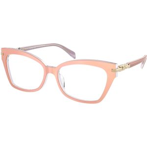 Michael Kors Donna MK4146U Montego Bay 4015 Optische monturen Acetato Bianco Trasparente Cat Eye Normale