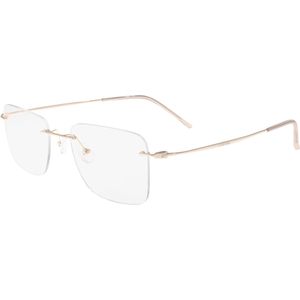 Calvin Klein Unisex CK22125TB 272 Optische monturen Titanium Naakt  Hurken Normaal Fotochromatisch