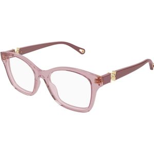 Chloé Vrouw CH0334O 003 Optische monturen Acetaat Roos Transparant Kattenoog