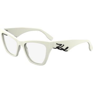 Karl Lagerfeld Vrouw KL6171 105 Optische monturen Acetaat Wit  Kattenoog Normaal