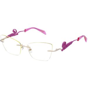 Barrow Vrouw VBA011 CALIPSO GLASANT 693 Optische monturen Metaal Palladium Geel Vlinder Normaal