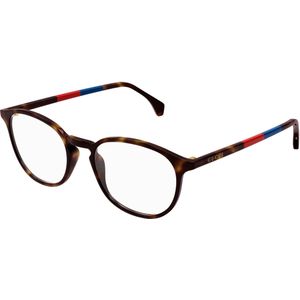 Gucci Man GG0551O 022 Optische monturen Acetaat Havana Transparant Rotonde