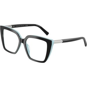 Tiffany Vrouw TF2278  8055 Optische monturen Acetaat Zwart Transparant Kwadraat Normaal