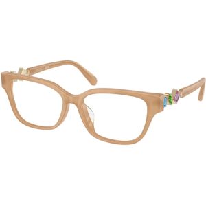 Swarovski Donna SK2049D 2002 Optische monturen Acetato Beige Trasparente Pillow Normale