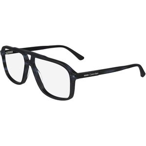 Calvin Klein Unisex CK24518 416 Optische monturen Acetaat Blauw  Hurken Normaal