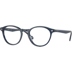 VOGUE EYEWEAR Man VO5326 2760 Optische monturen Acetaat Blauw Transparant Rotonde Normaal
