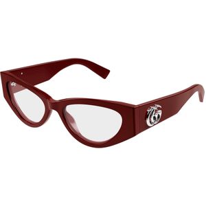 Gucci Vrouw GG1953O 003 Optische monturen Acetaat Bordeaux Transparant Kattenoog