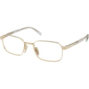 Prada Man PR C50VD  ZVN1O1 Optische monturen Metaal Goud Transparant Kussen Normaal
