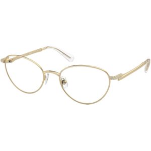 Swarovski Vrouw SK1002 4004 Optische monturen Metaal Goud Transparant Rotonde Normaal