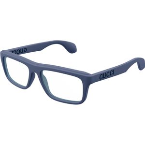 Gucci Man Gucci GG1572O 007 Optische monturen Geïnjecteerd Blauw Transparant Kwadraat