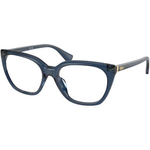 Ralph Lauren Vrouw RA7180U  6119 Optische monturen Acetaat Blauw Transparant Vlinder Normaal